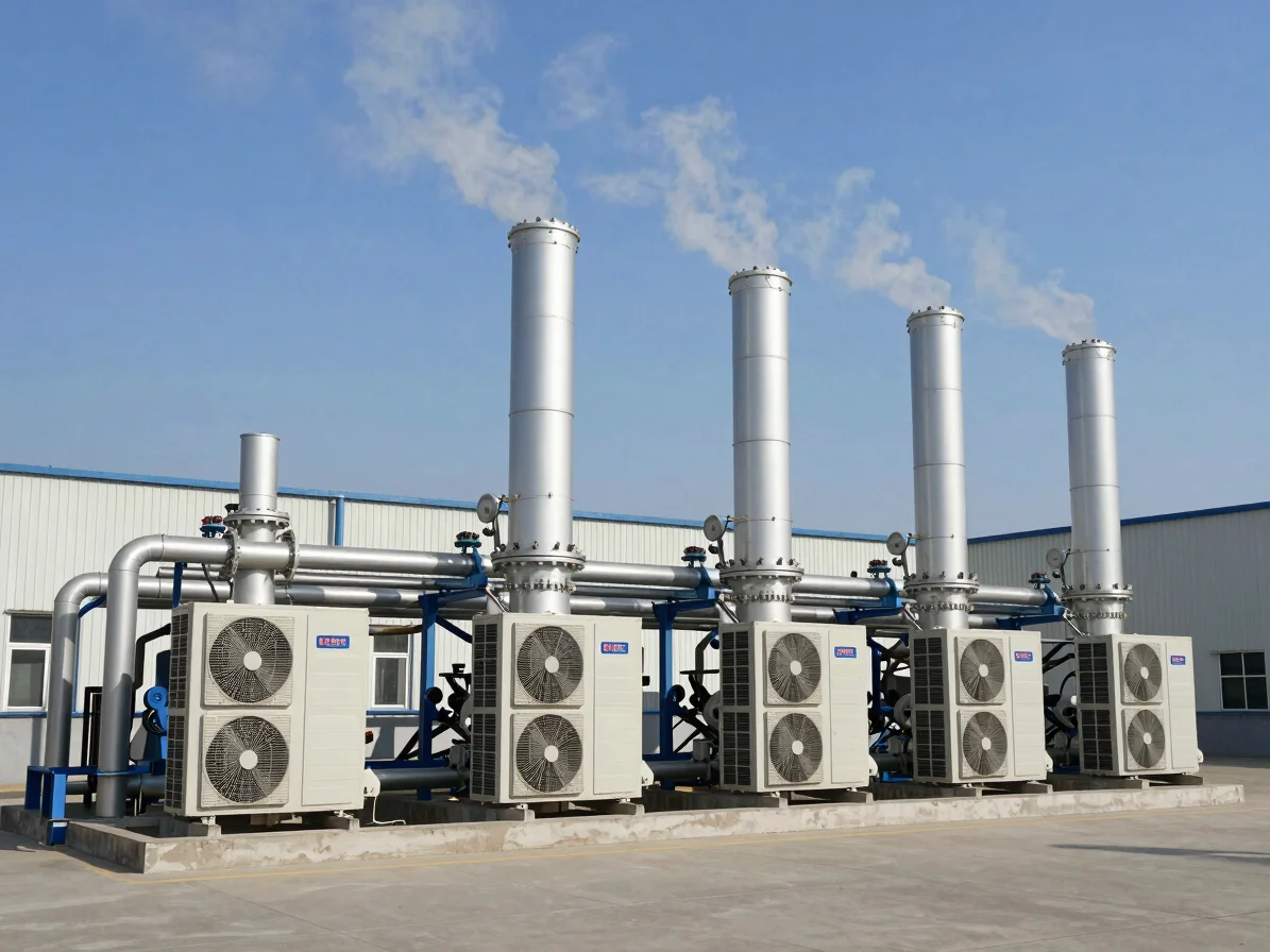 Industrial steam and air conditioning supply distribution infrast